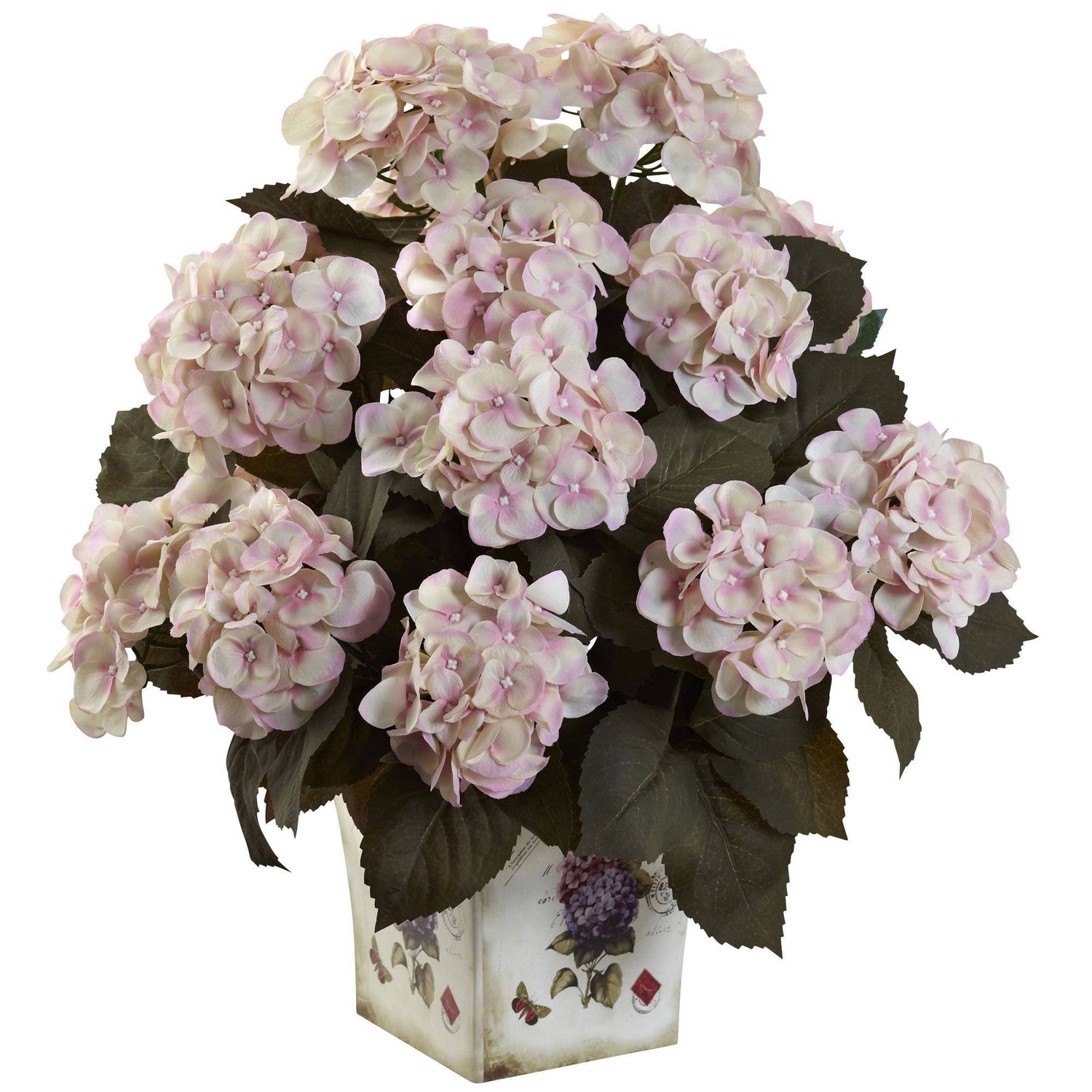 Hydrangea w/Large Floral Planter