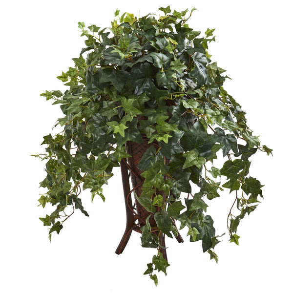 Ivy Artificial Plant in Stand Planter
