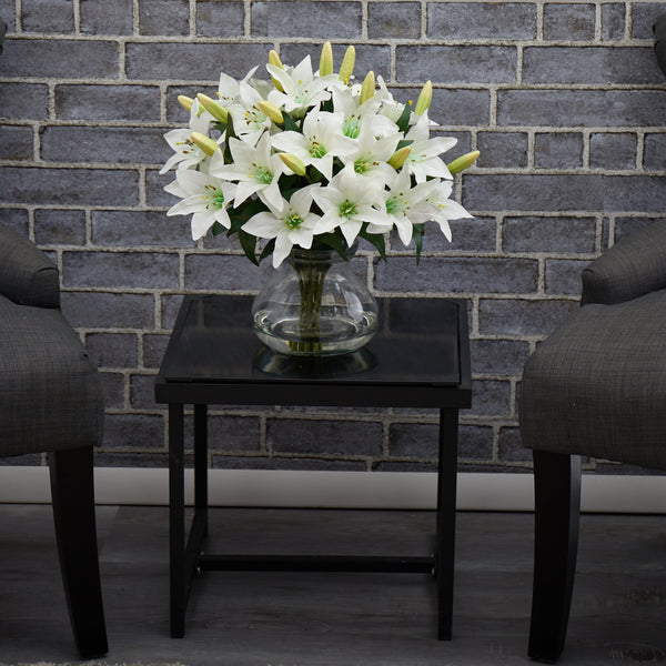 Large Lily Arrangement with Vase