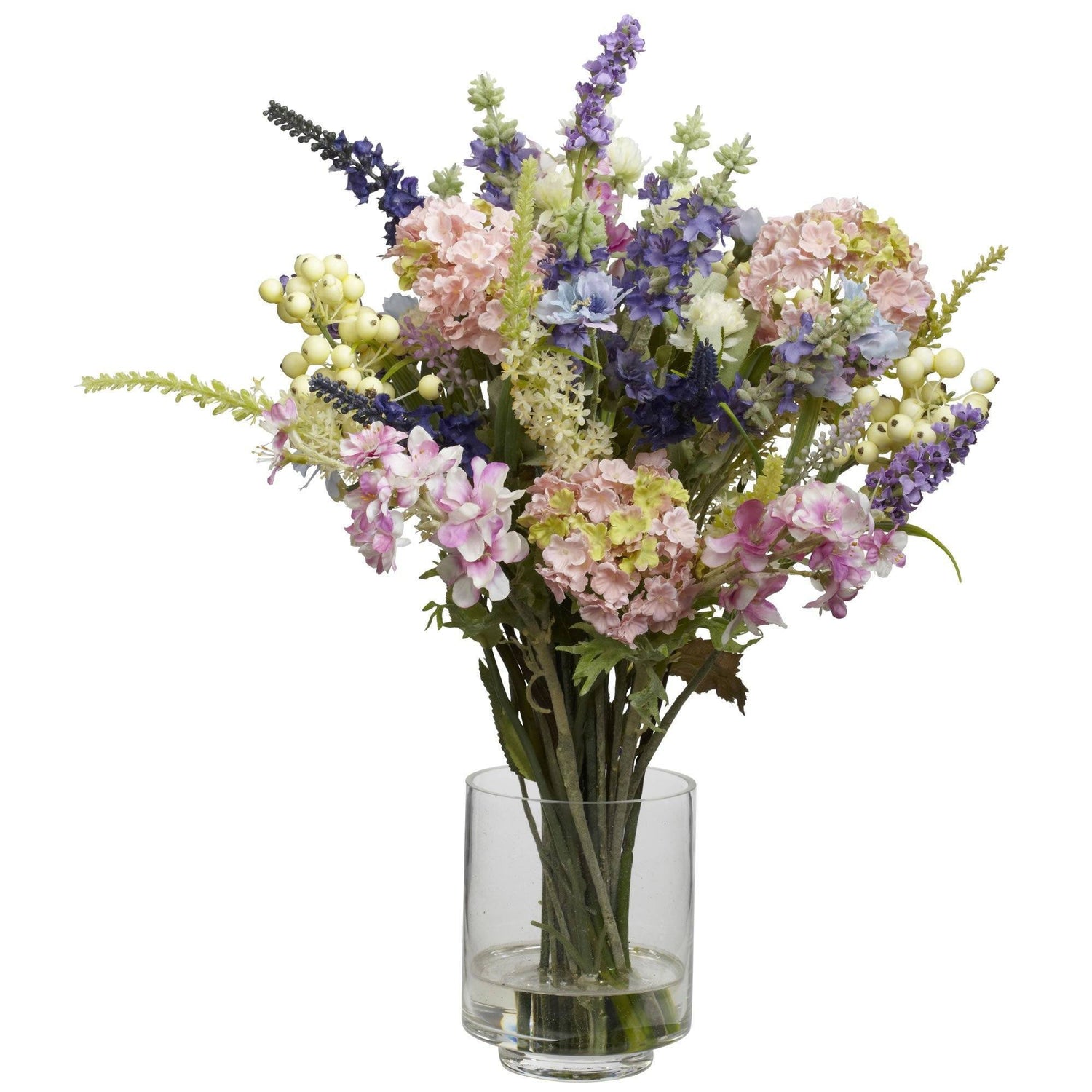 Lavender & Hydrangea Silk Flower Arrangement