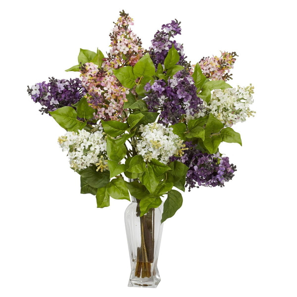 Lilac Silk Flower Arrangement