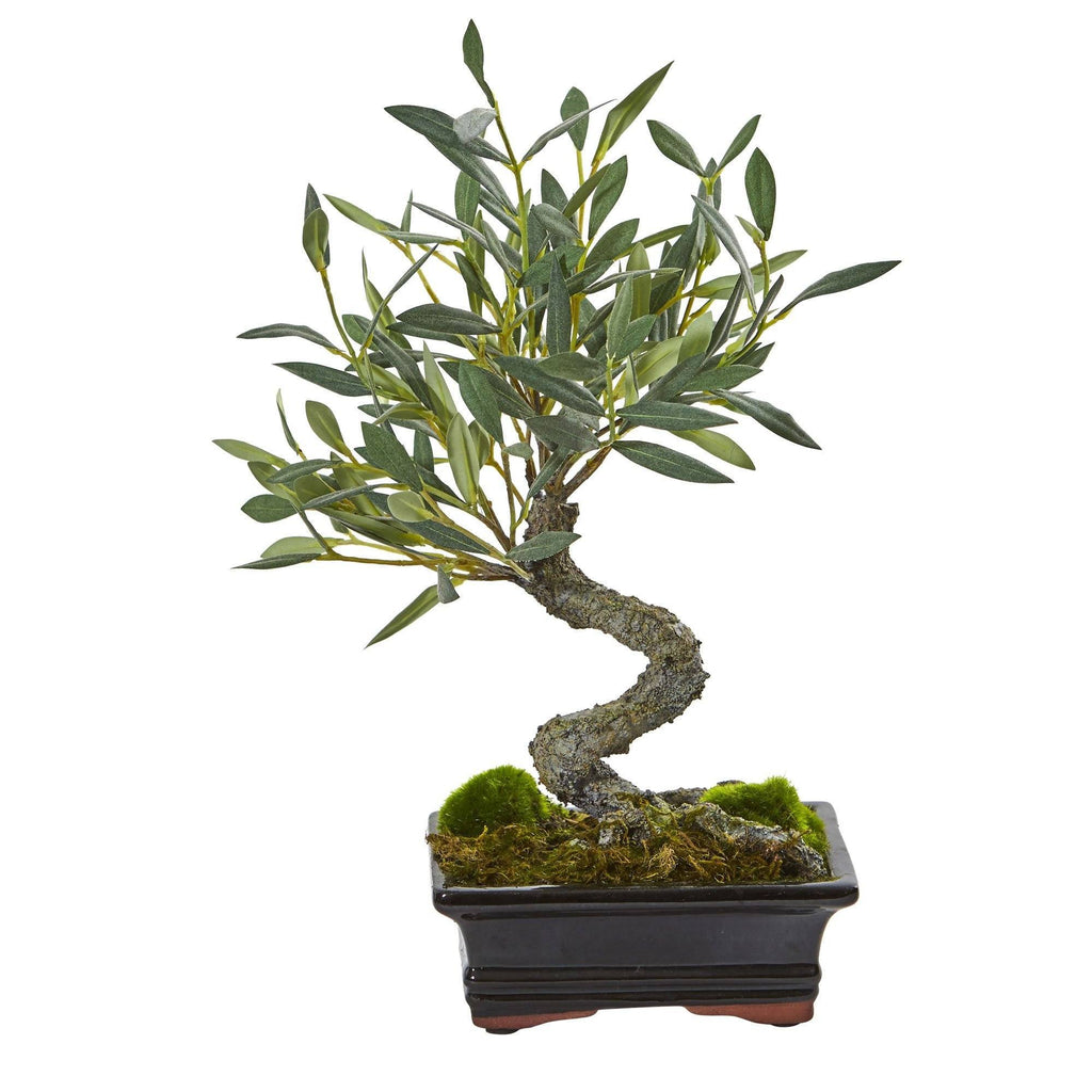 olive bonsai tree for sale Mini Olive Artificial Bonsai Tree