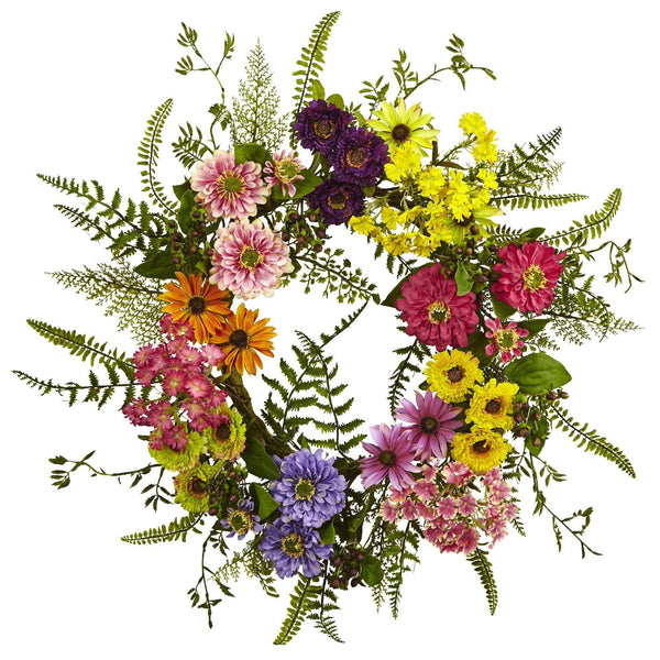 Mixed Flower Wreath