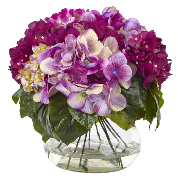 Mixed Hydrangea w/Vase