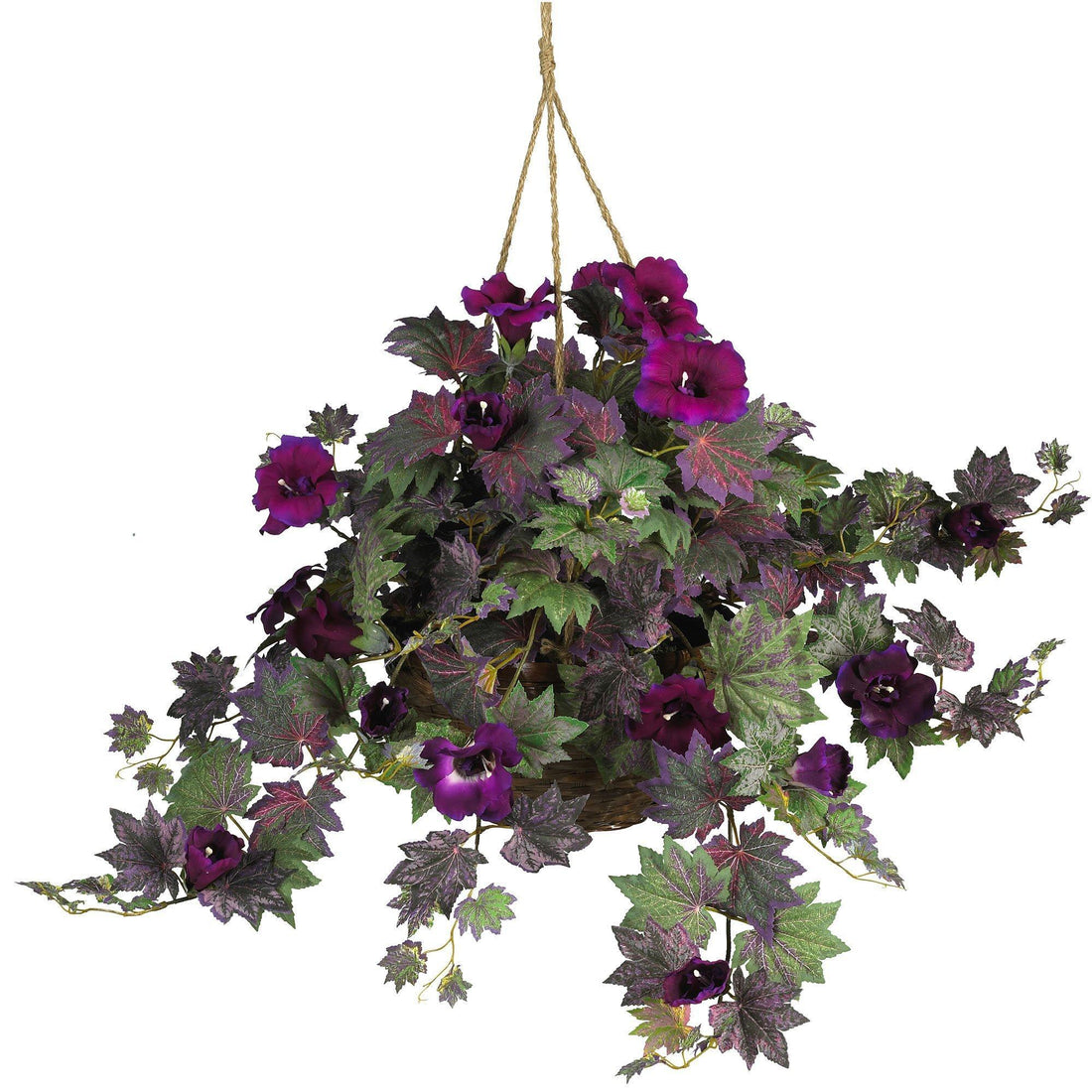 skyflower hanging plant Morning Glory Hanging Basket Silk Plant