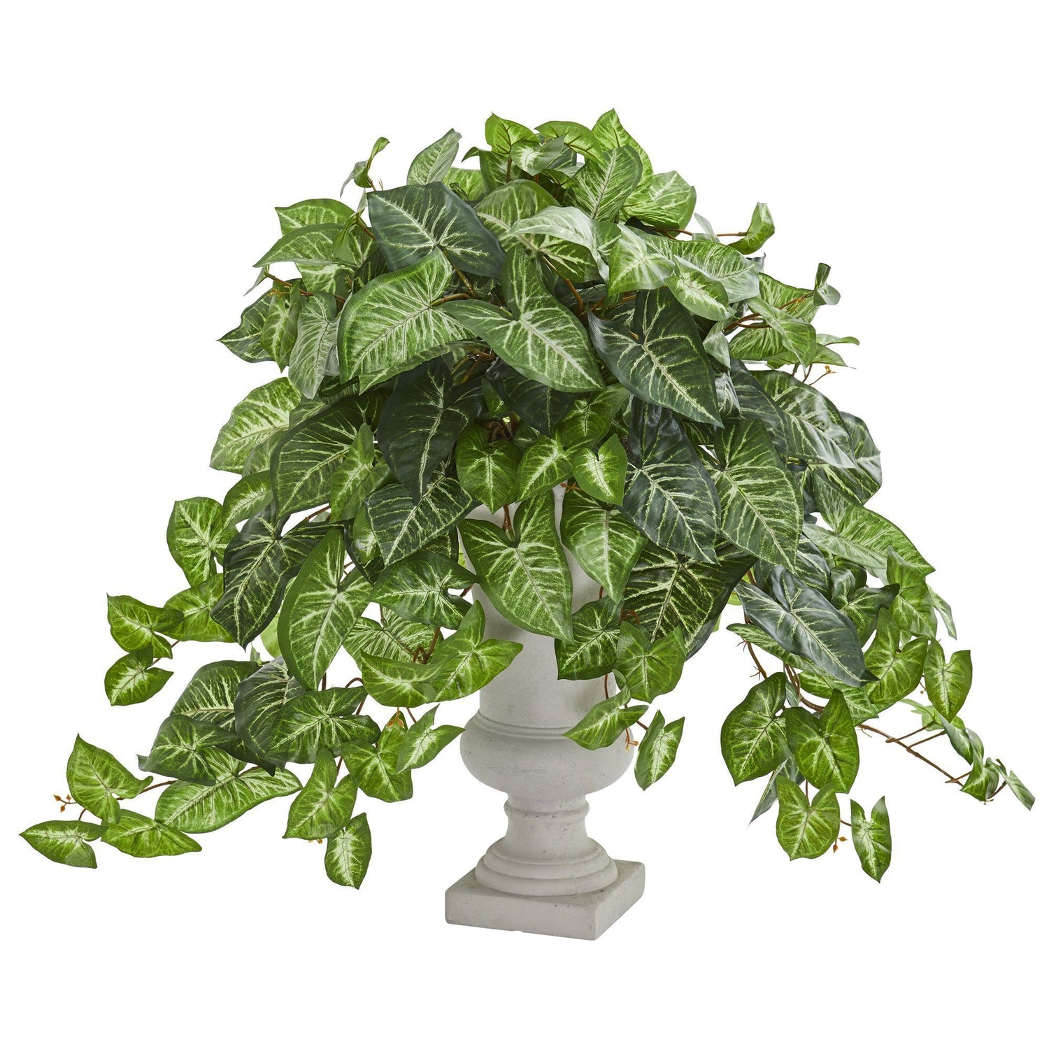 Nephtytis Artificial Plant in Gray Urn