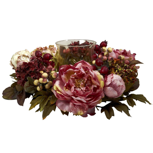 Peony Hydrangea Candelabrum