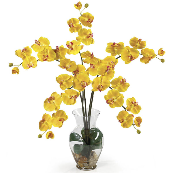 Phalaenopsis Liquid Illusion Silk Flower Arrangement