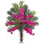 Phalaenopsis Orchid and Areca Palm Artificial Arrangement