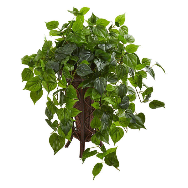 Philodendron Artificial Plant in Stand Planter