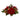 Poinsettia, Berry and Golden Pine Cone Candelabrum Artificial Arrangement