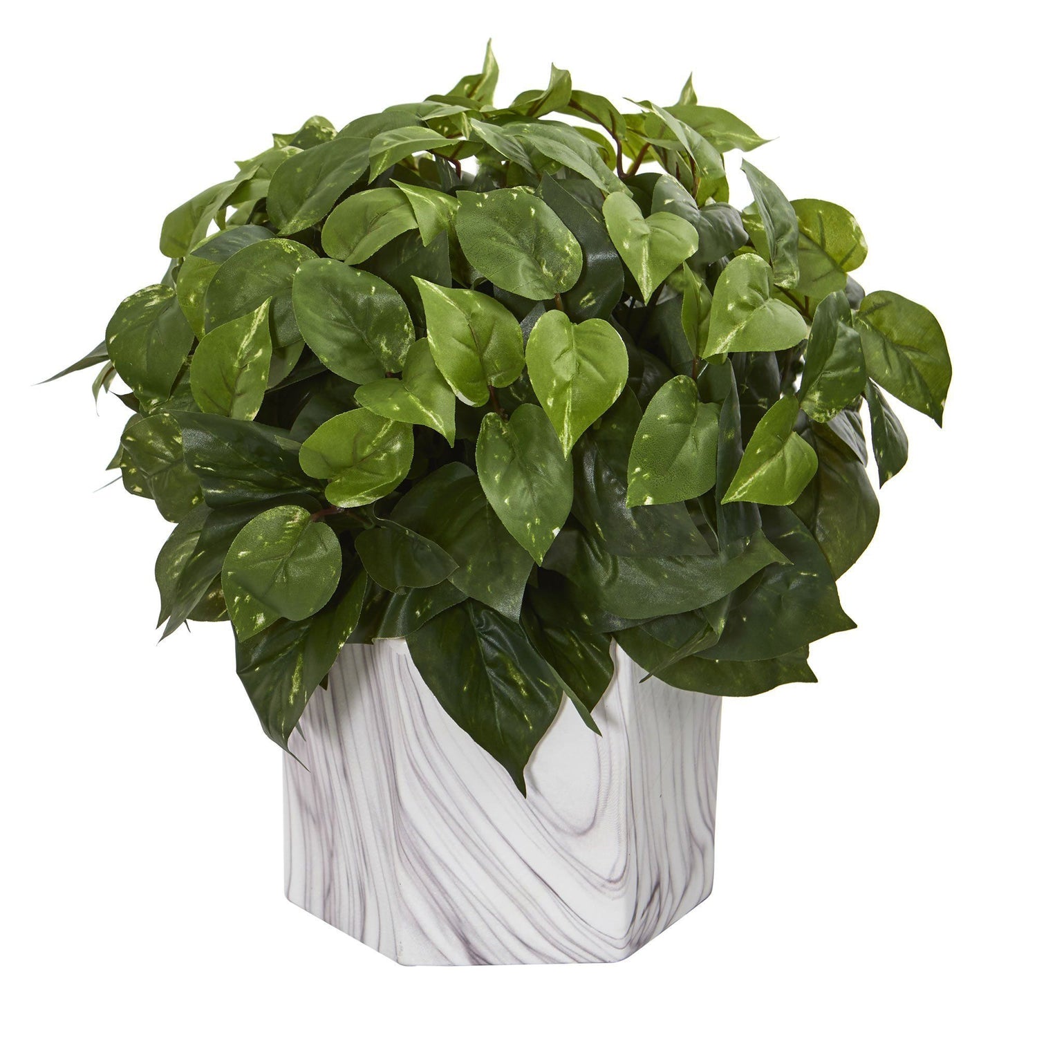 fake marble pothos Pothos Artificial Plant in Marble Finished Vase