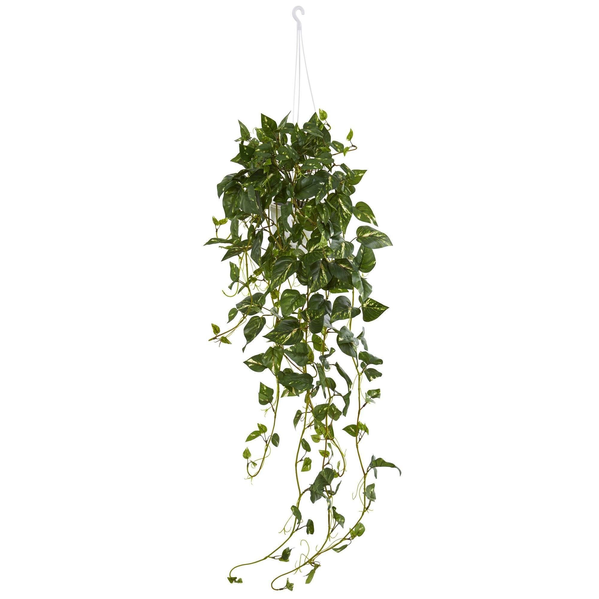 Pothos Hanging Basket Artificial Plant Nearly Natural