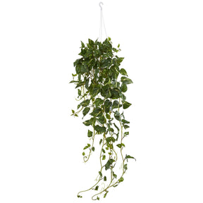 Pothos Hanging Basket Artificial Plant | Nearly Natural