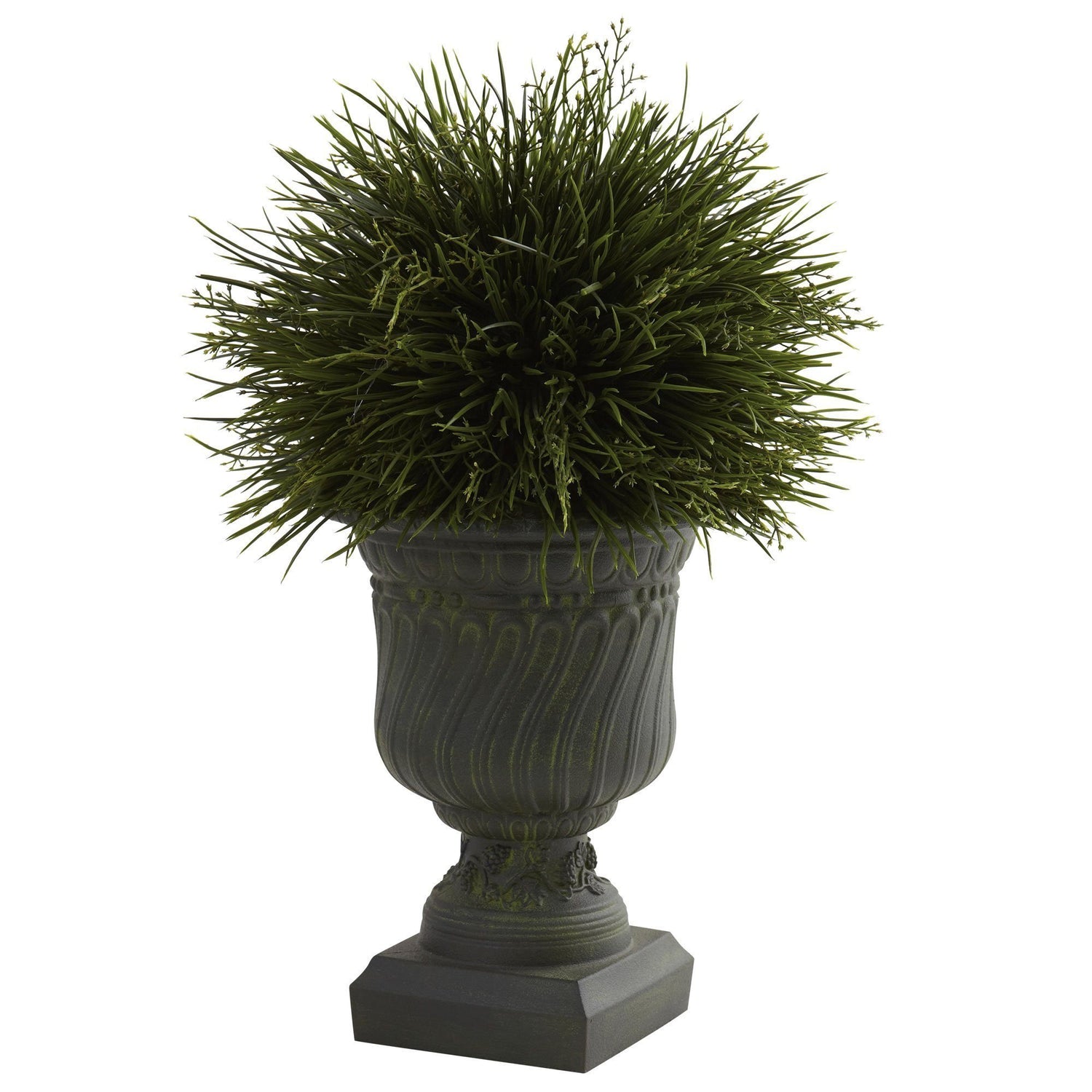 Potted Grass w/Decorative Urn (Indoor/Outdoor)