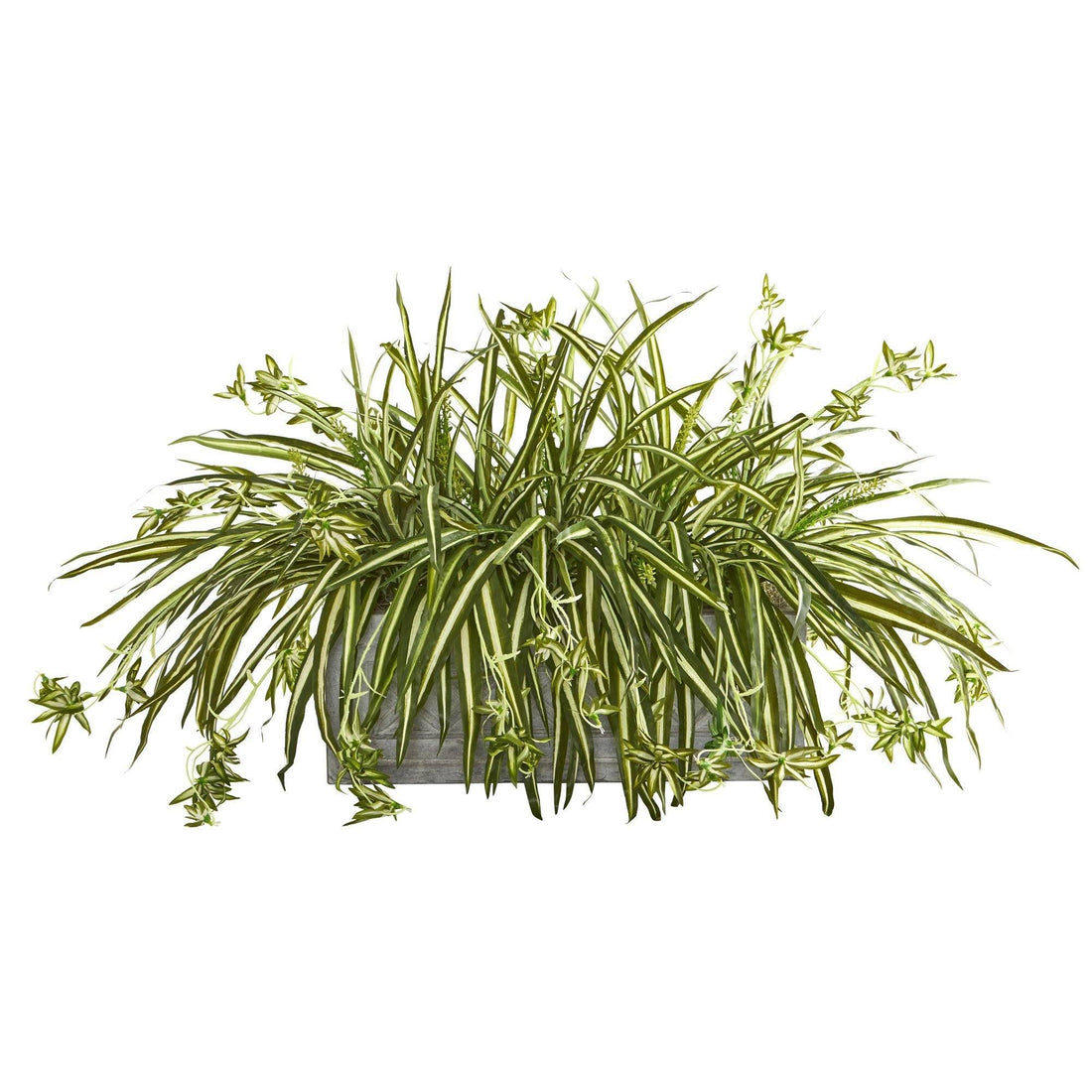 artificial spider plant Spider Plant Artificial Plant in Stone Planter
