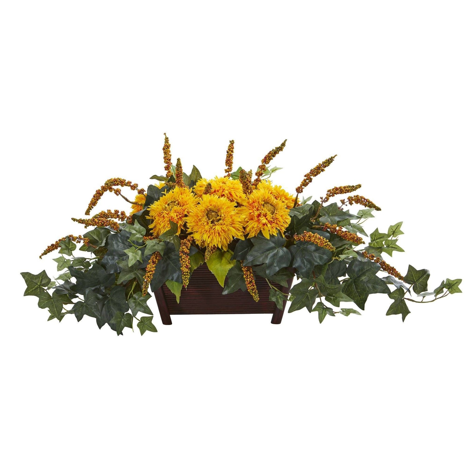 Sunflower Artificial Arrangement in Decorative Planter