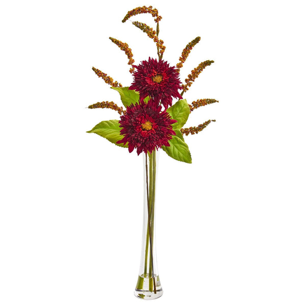 Sunflower & Berry Artificial Arrangement