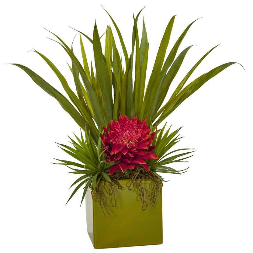 Fake Tropical Arrangements Artificial Tropical Plants Nearly Natural