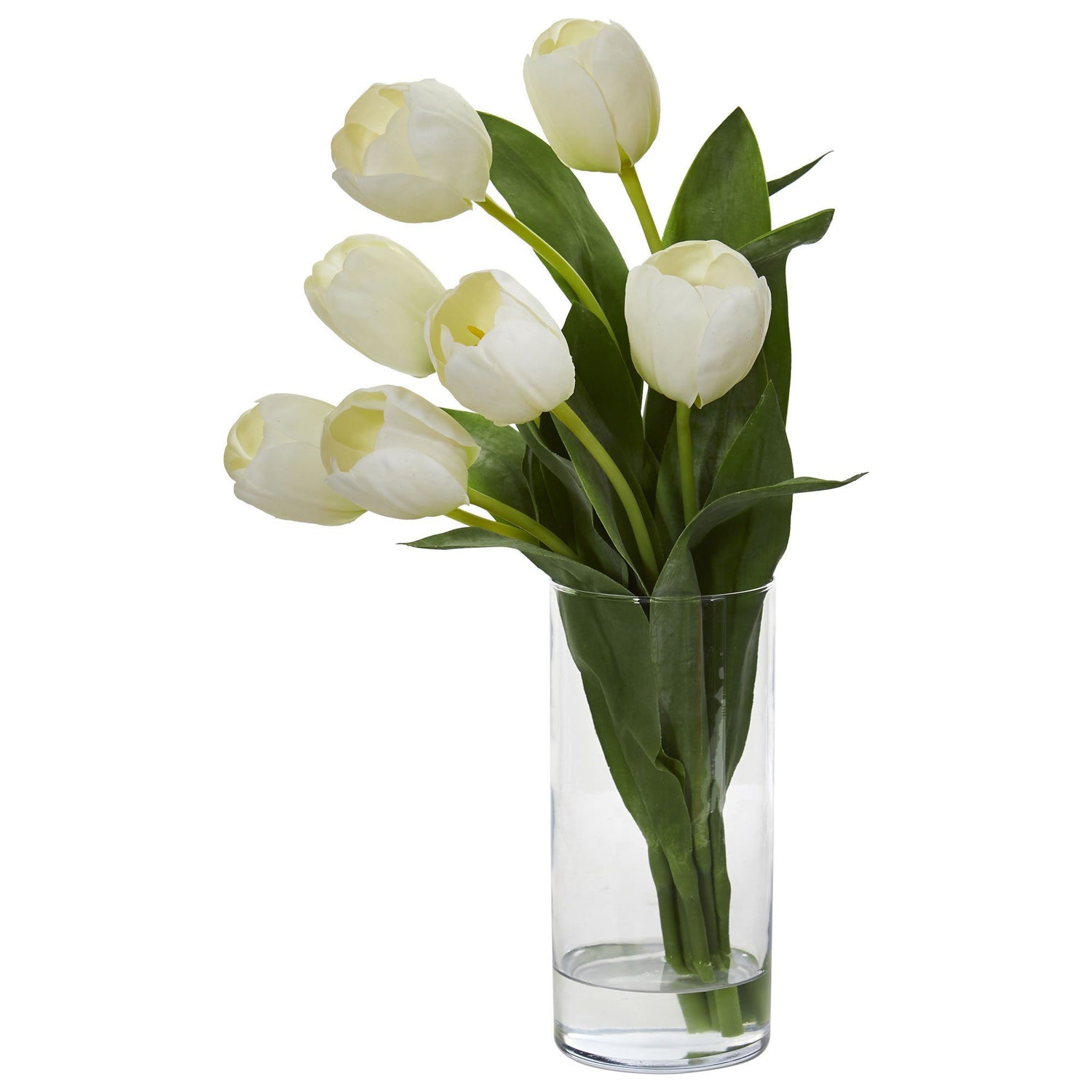 Tulip Artificial Arrangement in Cylinder Vase