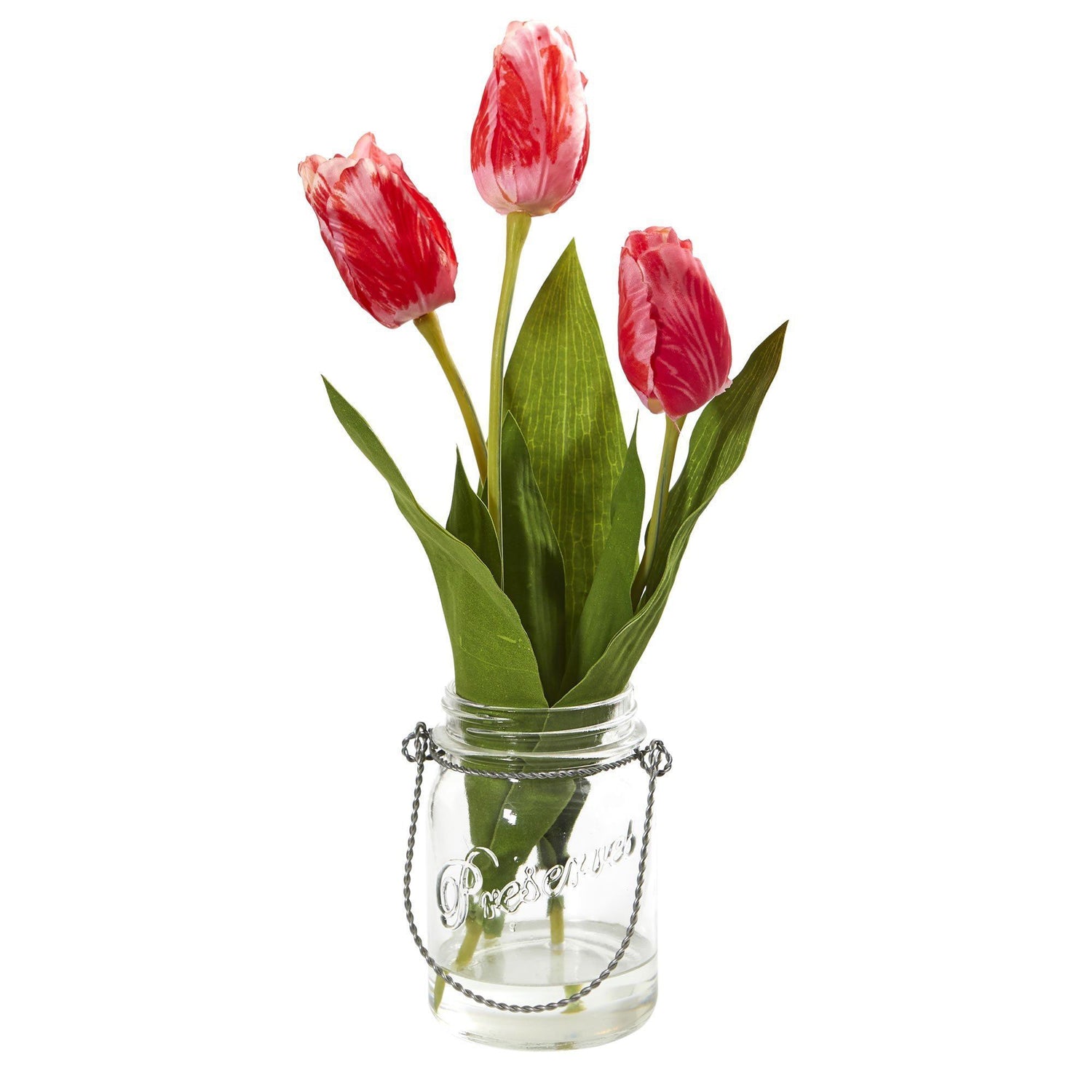Tulip Artificial Arrangement in Jar (set of 2)