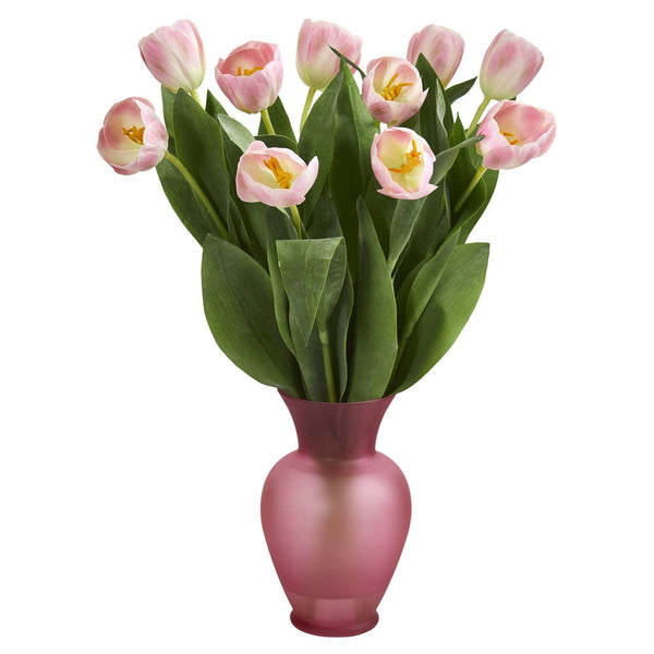 Tulips Artificial Arrangement in Vase